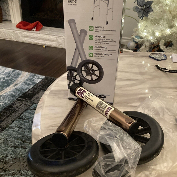 DRIVE 5" Bronze AMG Universal Walker Wheels. #10109 770-174 Preowned - Picture 1 of 11